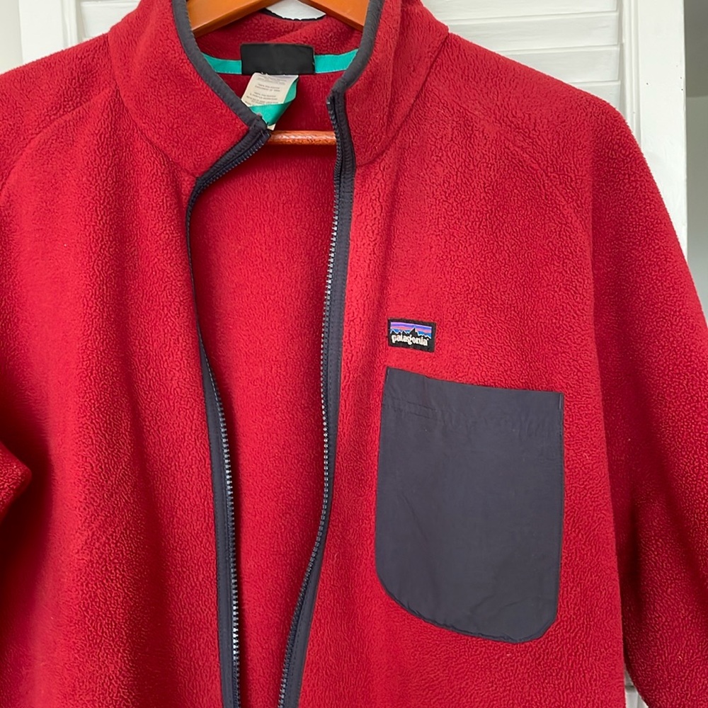 Patagonia fleece full-zip jacket.